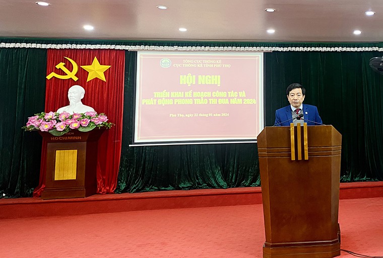 Cục Thống kê tỉnh Phú Thọ tổ chức Hội nghị triển khai Kế hoạch công tác và phát động phong trào thi đua năm 2024