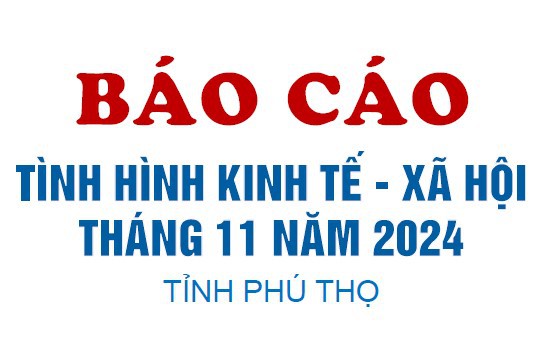 Tình hình kinh tế - xã hội tháng 11 năm 2024 tỉnh Phú Thọ